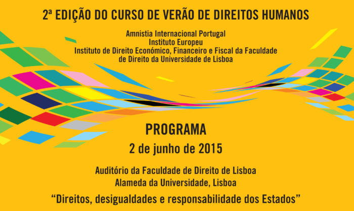 2ª edição do Curso de Verão de Direitos Humanos da Amnistia Internacional com o Instituto Europeu e o IDEFF já com inscrições fechadas
