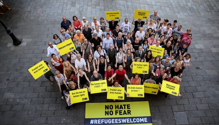 ReAJ monta campo de solidariedade aos refugiados no Terreiro do Paço