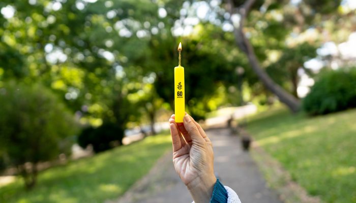 Celebramos 60 anos com vela que nunca se apaga