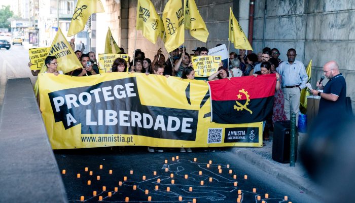 Amnistia Internacional realiza vigília pela justiça para as vítimas da violência policial em Angola