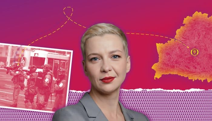 Liberdade para a ativista bielorrussa Maryia Kalesnikava