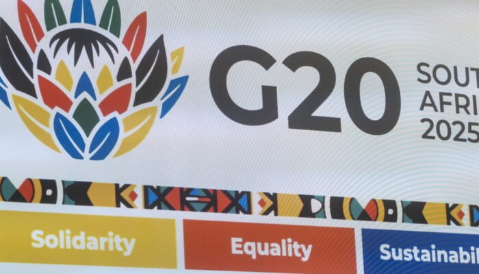 G20: Mundo e África do Sul precisam de liderança baseada em princípios